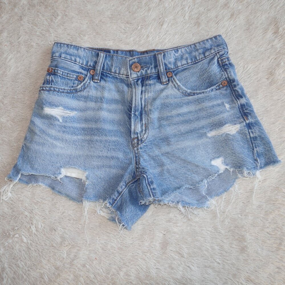 Women's Size 000 American Eagle AE '90s Boyfriend Short, Medium Wash, Like New